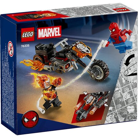 Omul Paianjen vs Calaretul fantoma pe motocicleta, 6 ani+, 76335, Lego Marvel 753088