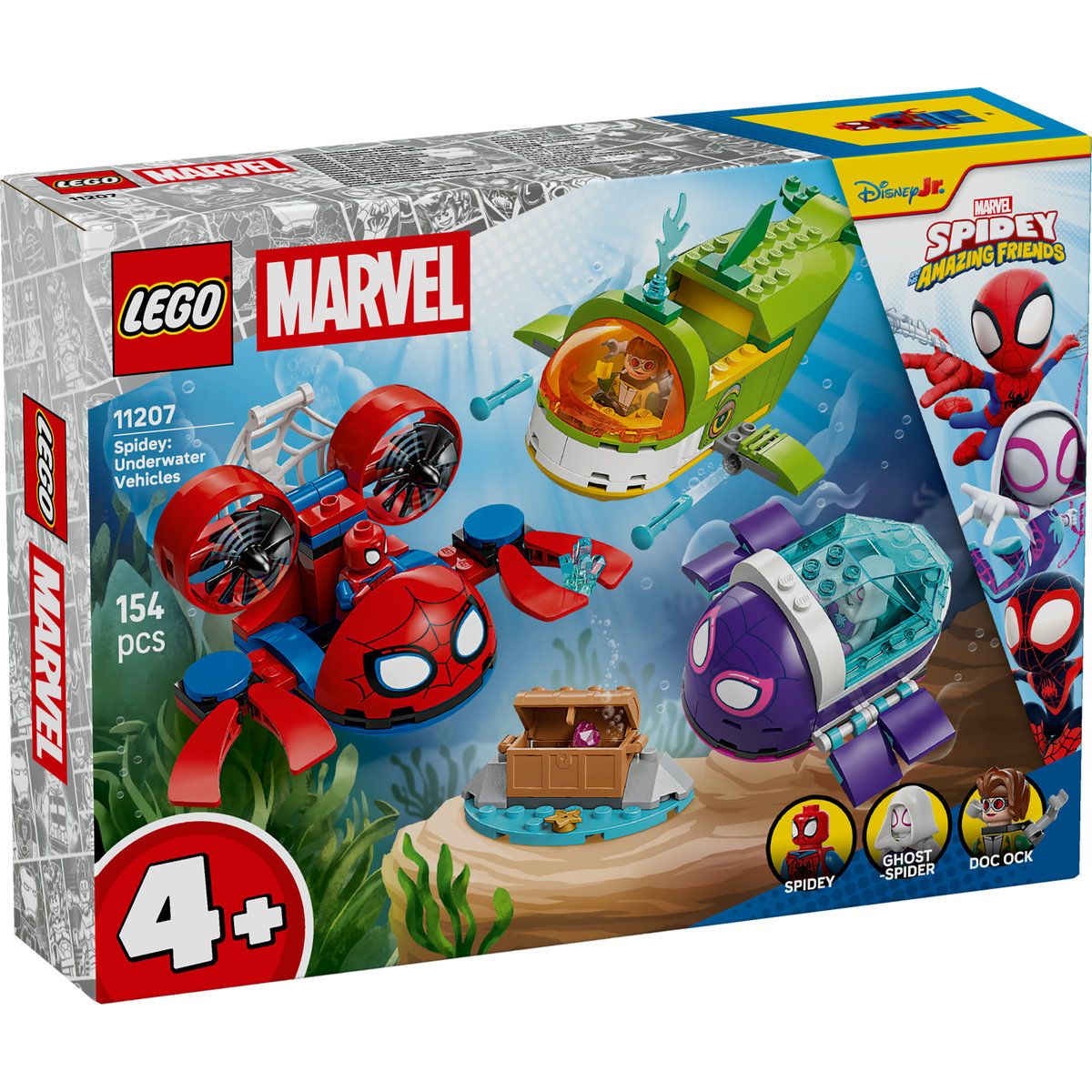 Spidey Vehicule subacvatice, 4 ani+, 11207, Lego Marvel