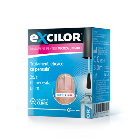 Excilor tratament solutie pentru micoza unghiei, 3.3 ml, Magna Pharm
