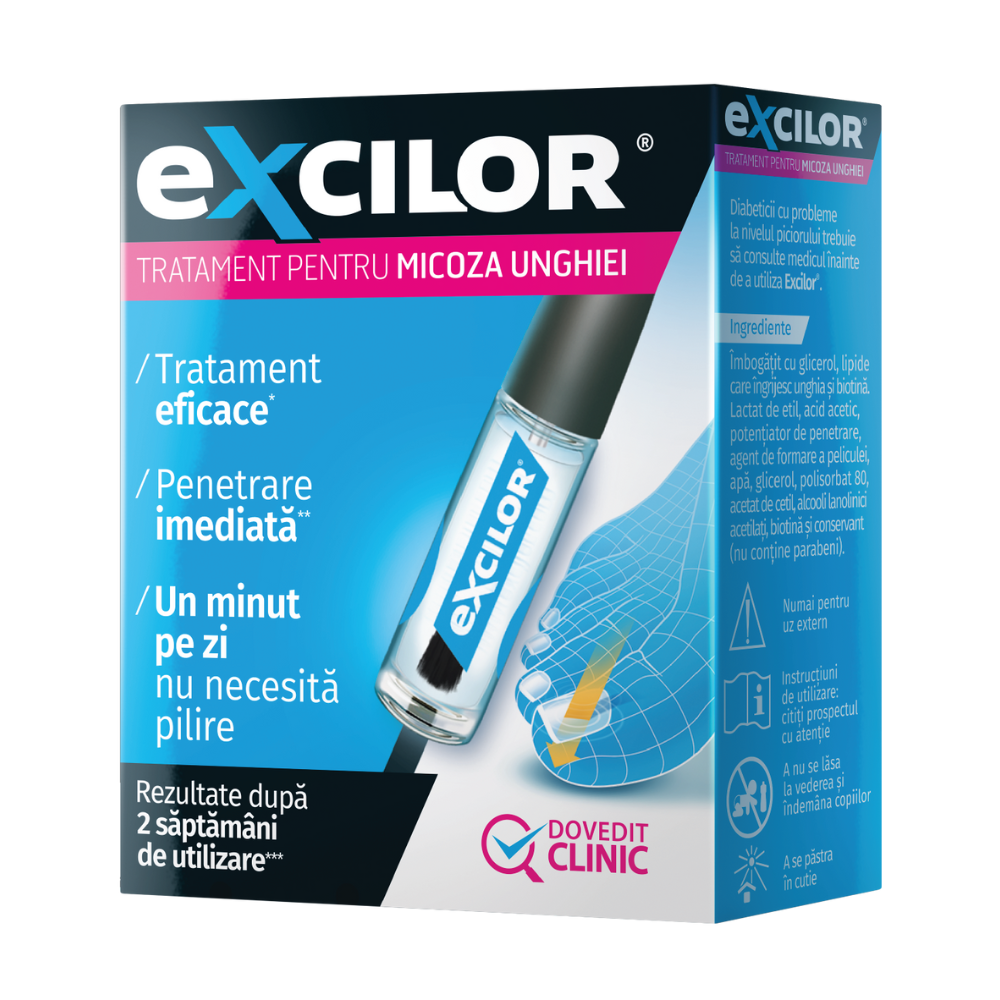 Excilor tratament solutie pentru micoza unghiei, 3.3 ml, Magna Pharm