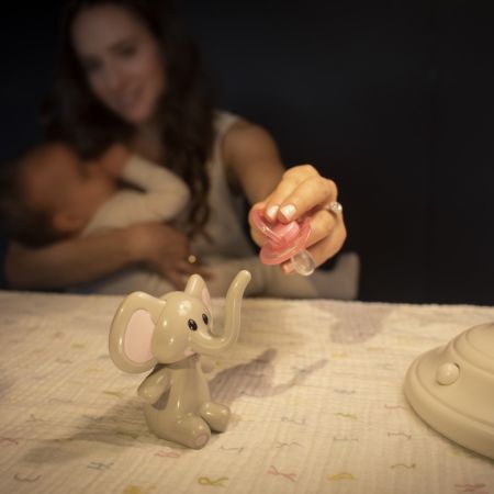Suport pentru depozitarea suzetei, Blue, Elefant, Melii 753274
