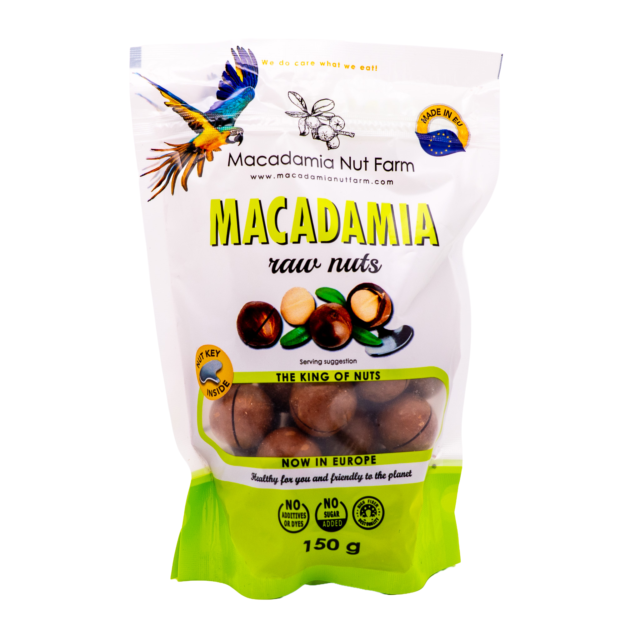Nuci de macadamia crude, in coaja, 150 g, Macadamia Nut Farm