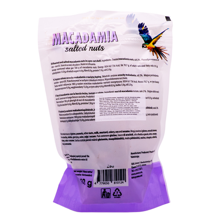 Nuci de macadamia in coaja cu sare, 150 g, Macadamia Nut Farm 753296
