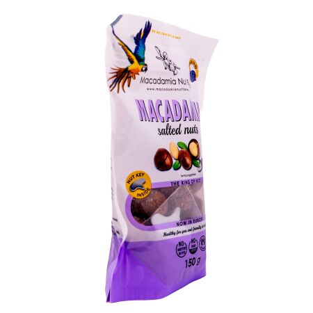 Nuci de macadamia in coaja cu sare, 150 g, Macadamia Nut Farm 753295