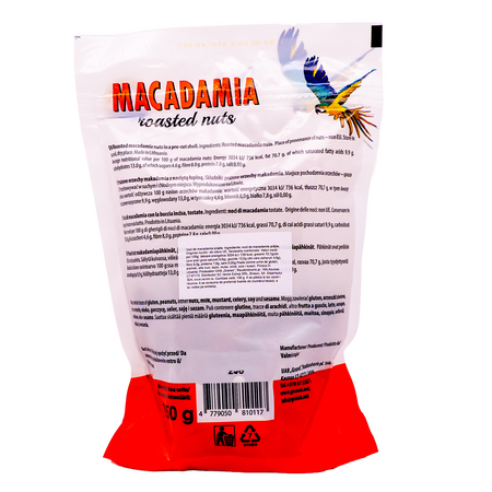 Nuci de macadamia prajite, in coaja, 150 g, Macadamia Nut Farm 753300