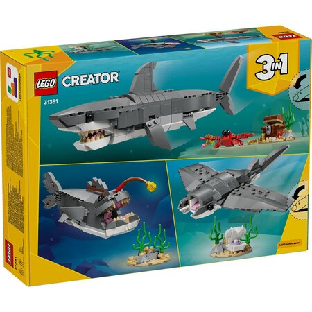 Rechin feroce cu un cufar de comori, 8 ani+, 31381, 379 piese, Lego Creator 3in1 753332