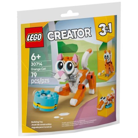 Pisica portocalie, 6 ani+, 30714, 79 piese, Lego Creator 3in1 753377