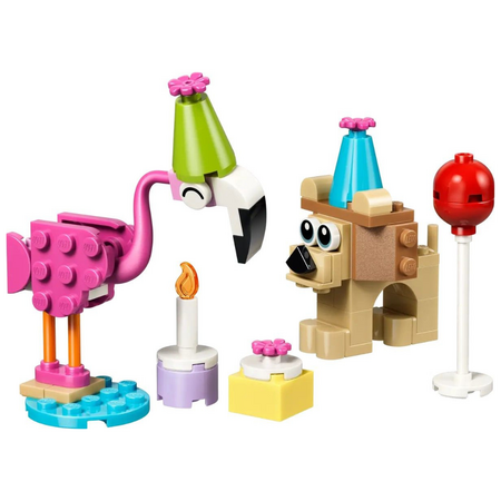 Petrecere de zi de nastere cu animalute, 6 ani+, 30715, 64 piese, Lego Creator