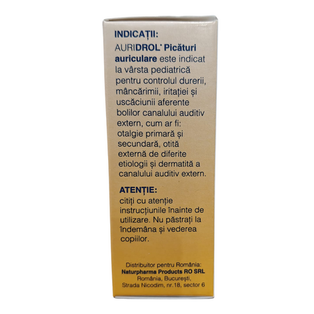 Picaturi de urechi Auridrol, 15 ml, Naturpharma 755345