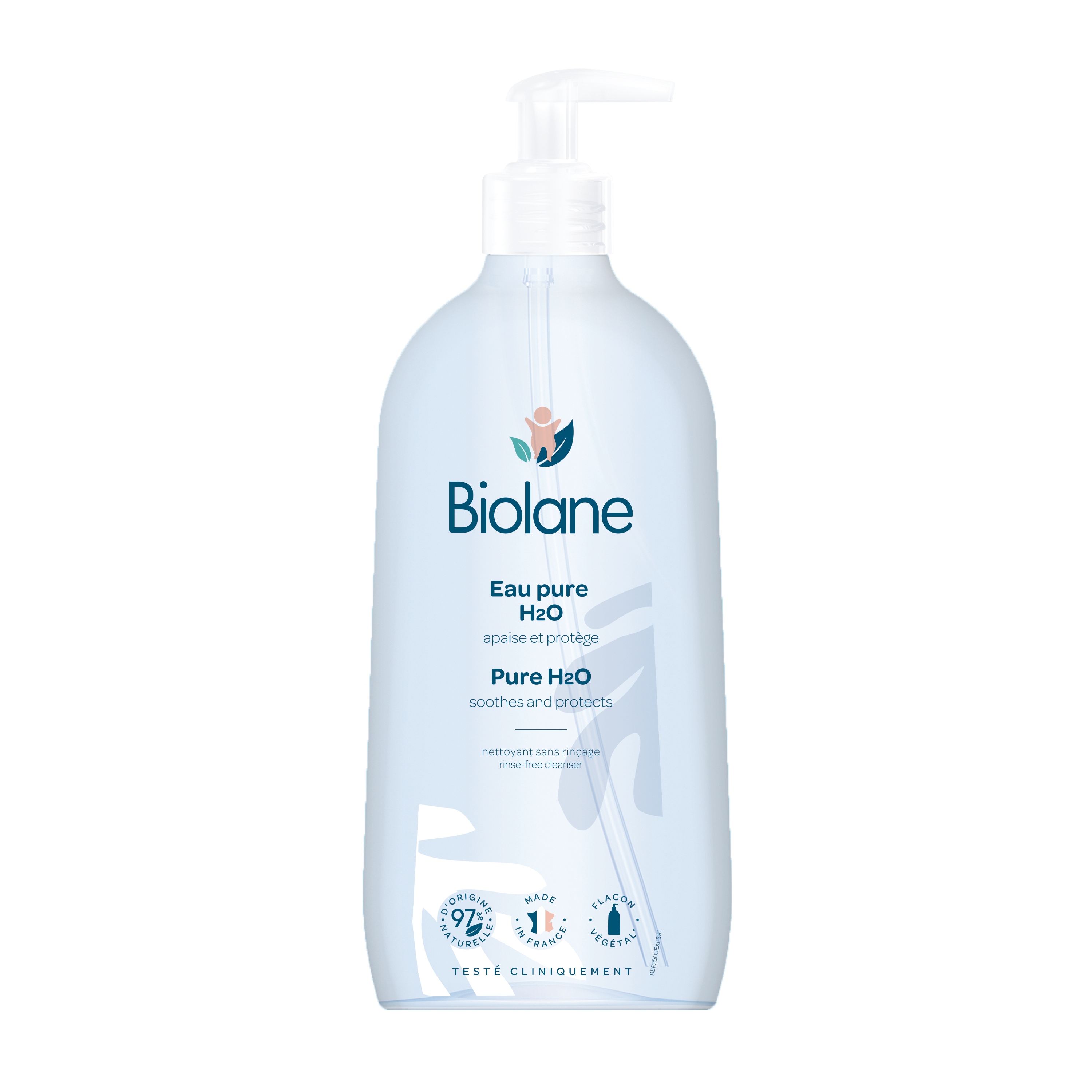 Apa pura de curatare fara clatire H2O, 350 ml, Biolane