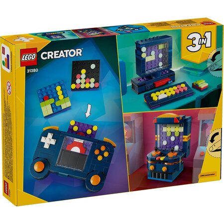 Consola de jocuri video retro, 8 ani+, 31380, 268 piese, Lego Creator 3in1 753538