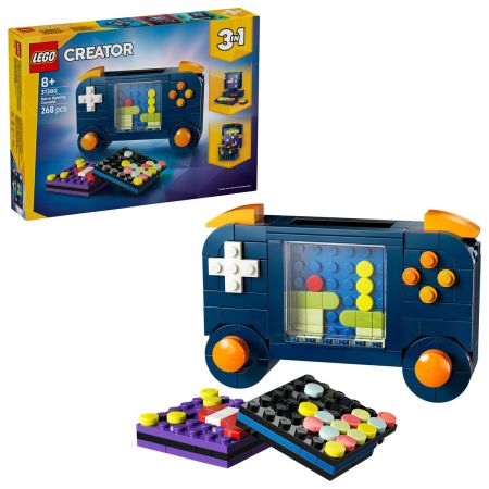 Consola de jocuri video retro, 8 ani+, 31380, 268 piese, Lego Creator 3in1