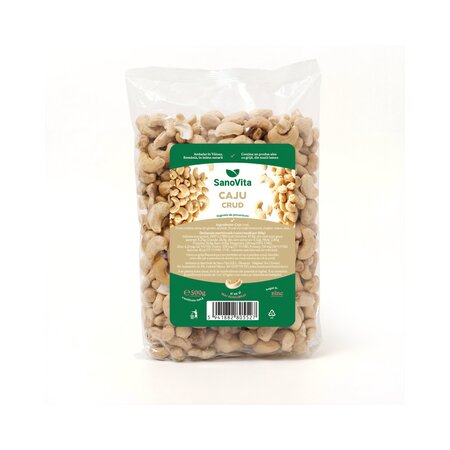 Eticheta Produs Caju crud, 500 g, Sanovita