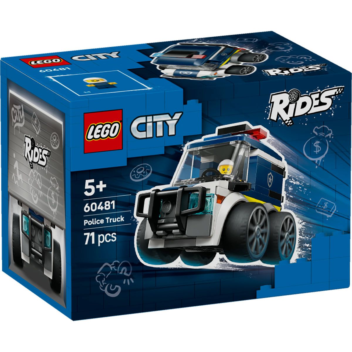 Camioneta de politie, 5 ani+, 60481, Lego City
