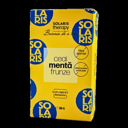 Ceai de menta frunze Therapy, 20 plicuri, Solaris