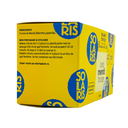 Ceai de menta frunze Therapy, 20 plicuri, Solaris 753688