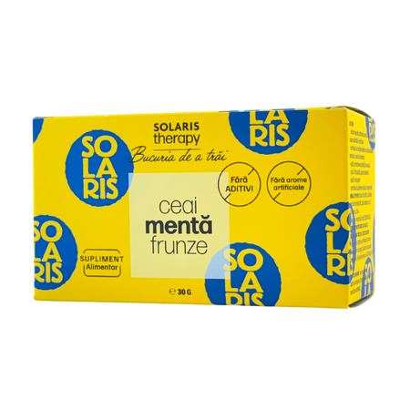 Ceai de menta frunze Therapy, 20 plicuri, Solaris 753689