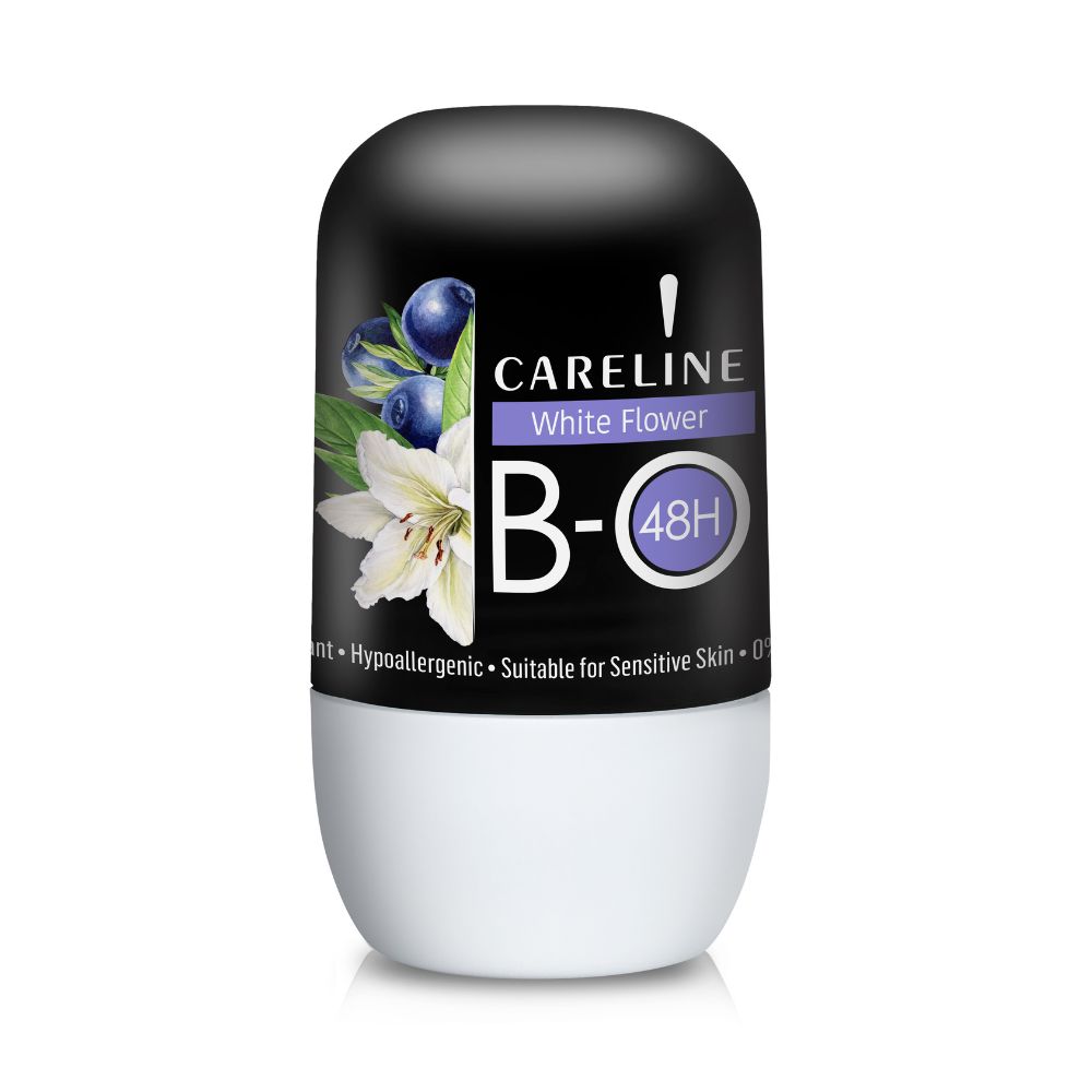 Deodorant antiperspirant roll-on, White Flower, 75 ml, Careline