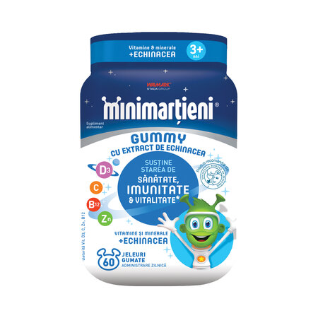 Minimartieni jeleuri cu Echinacea, +3 ani, 60 bucati, Walmark