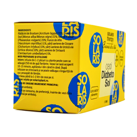Ceai Diabetosol Therapy, 20 plicuri, Solaris 753812