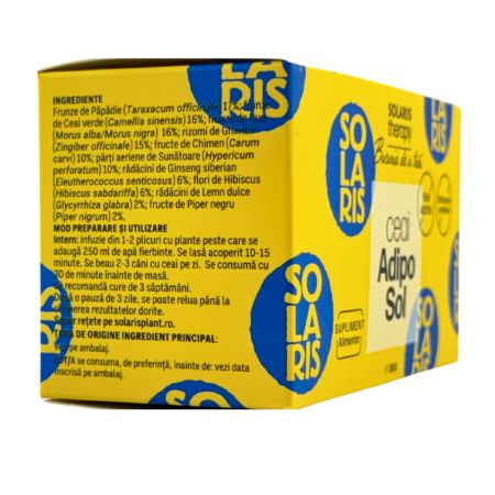 Ceai adiposol Therapy, 20 plicuri, Solaris 753889