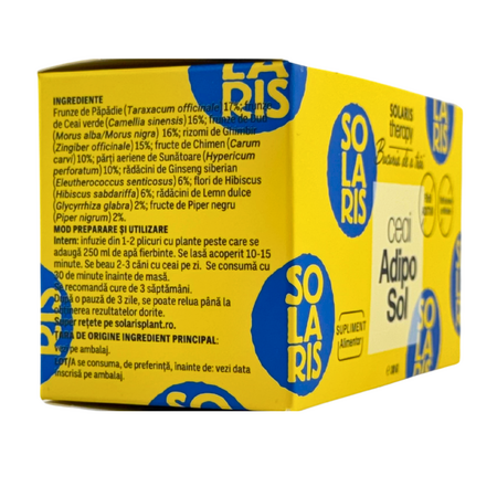 Ceai adiposol Therapy, 20 plicuri, Solaris 753889
