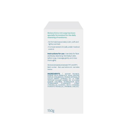 Sapun delicat cu ulei de migdale dulci pentru bebelusi, 150 g, Biolane 754004