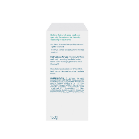 Sapun delicat cu ulei de migdale dulci pentru bebelusi, 150 g, Biolane 754004