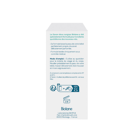 Sapun delicat cu ulei de migdale dulci pentru bebelusi, 150 g, Biolane 754003