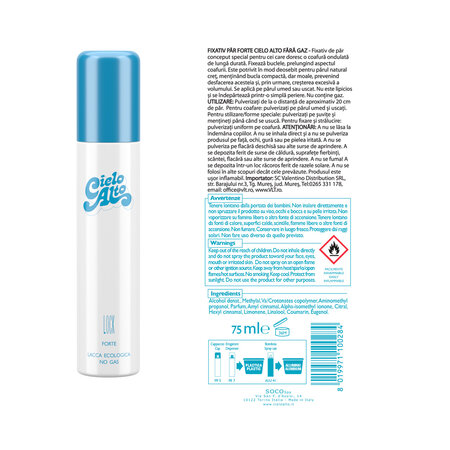 Fixativ de par No Gas Lock, 75 ml, Cielo Alto 754010
