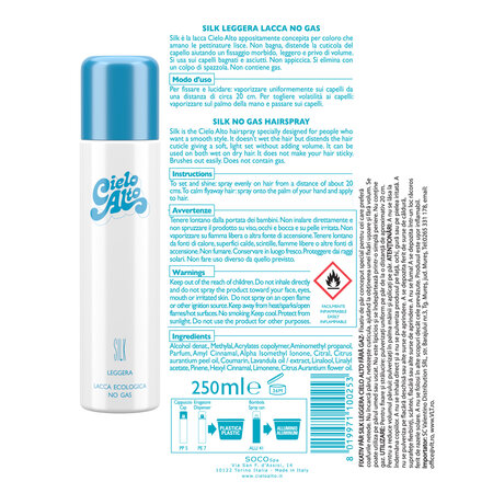 Fixativ de par No Gas Silk, 250 ml, Cielo Alto 754031