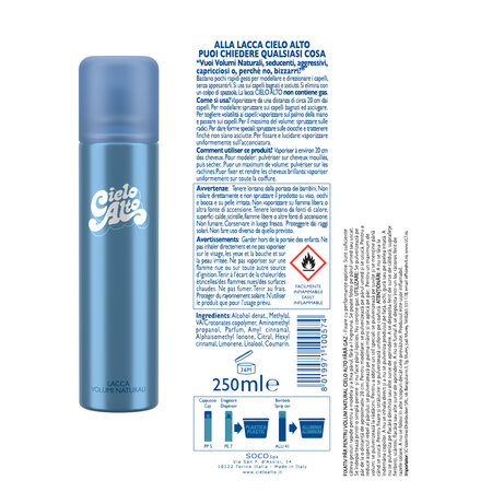 Fixativ de par No Gas Volum, 250 ml, Cielo Alto 754051
