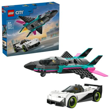Avion cu reactie vs masina, 6 ani+, 60489, Lego City 754069