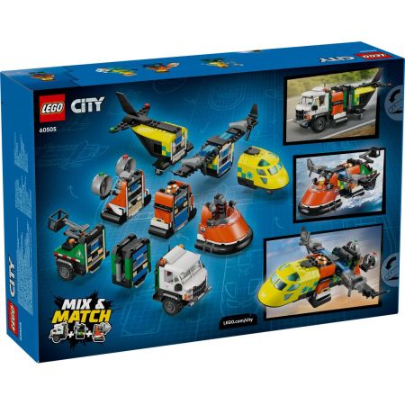 Avion, autospeciala de service si aeroglisor in versiuni adaptate, 7 ani+, 60505, Lego City 754090