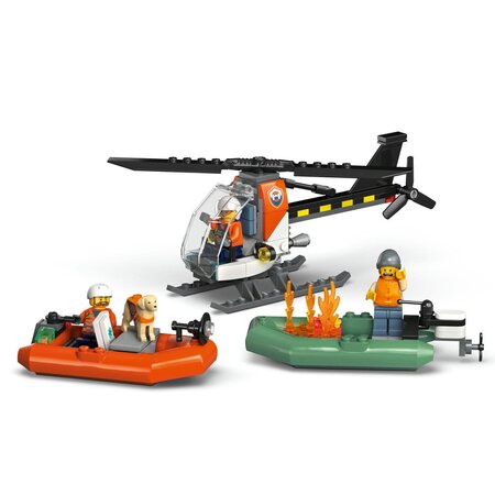 Barca de salvare si elicopter ale Pazei de Coasta, 7 ani+, 60504, Lego City 754136