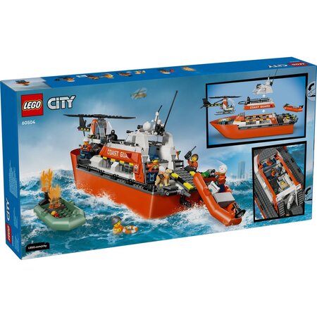 Barca de salvare si elicopter ale Pazei de Coasta, 7 ani+, 60504, Lego City 754142