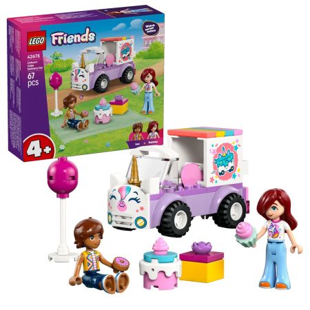 Masina-unicorn pentru livrare de torturi, 4 ani+, 42675, 67 piese, Lego Friends