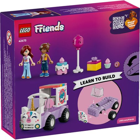 Masina-unicorn pentru livrare de torturi, 4 ani+, 42675, 67 piese, Lego Friends 754178