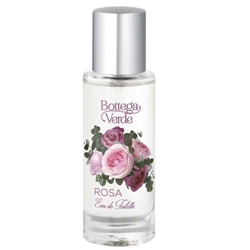 Apa de toaleta cu aroma de trandafir Rosa, 30 ml, Bottega Verde