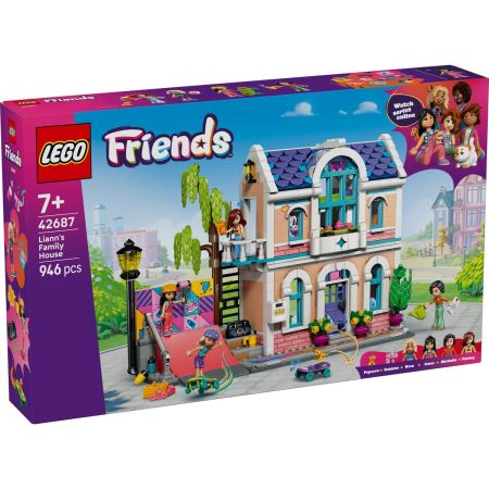 Casa familiei lui Liann, 7 ani+, 42687, 946 piese, Lego Friends 754252