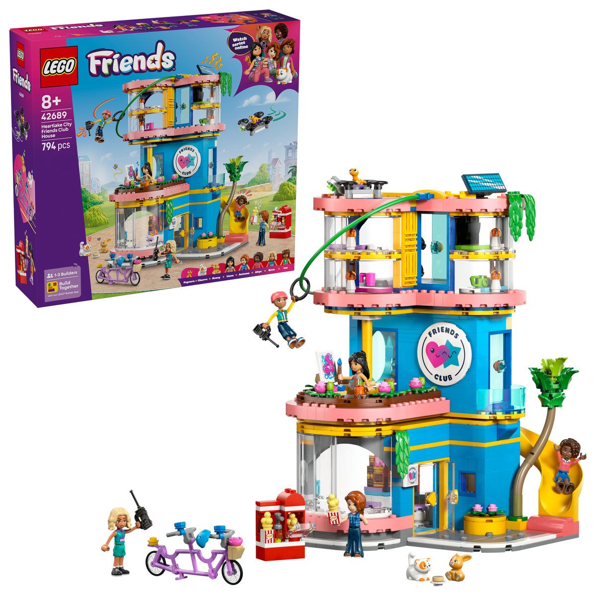Clubul prietenilor din orasul Heartlake, 8 ani+, 42689, 794 piese, Lego Friends