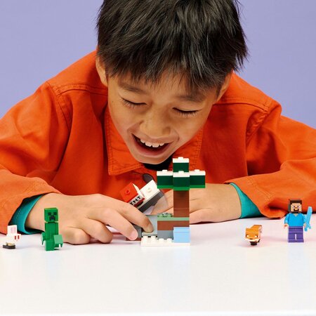 Aventura din Taiga a lui Steve, 6 ani+, 21583, Lego Minecraft 754392