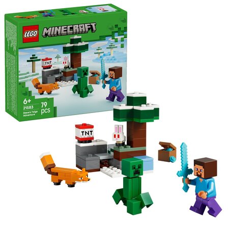 Aventura din Taiga a lui Steve, 6 ani+, 21583, Lego Minecraft 754397