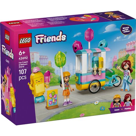Stand cu inghetata si baloane, 6 ani+, 42692, 107 piese, Lego Friends 754369