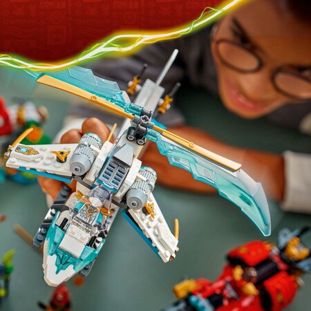Lupta la casa din copac cu vehicule ninja, 7 ani+, 71857, 642 piese, Lego Ninjago 754856