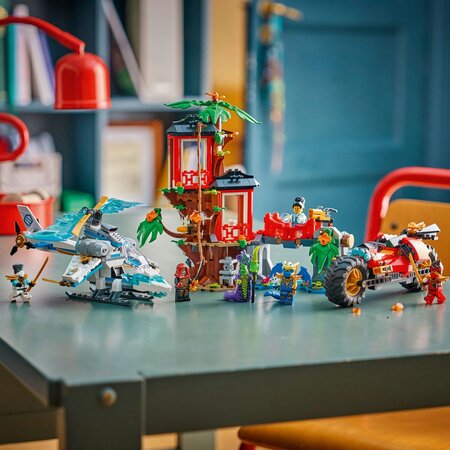 Lupta la casa din copac cu vehicule ninja, 7 ani+, 71857, 642 piese, Lego Ninjago 754854