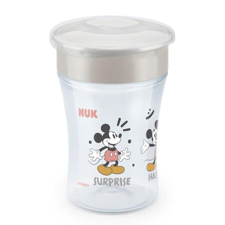 Cana Magic Mickey Mouse, Gri, 8 luni+, 230 ml, Nuk 754891