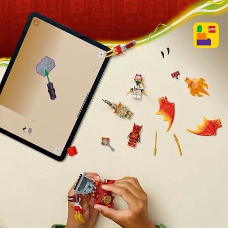 Pachet de lupta cu robotul dragon al lui Kai, 6 ani+, 71851, 85 piese, Lego Ninjago 754947