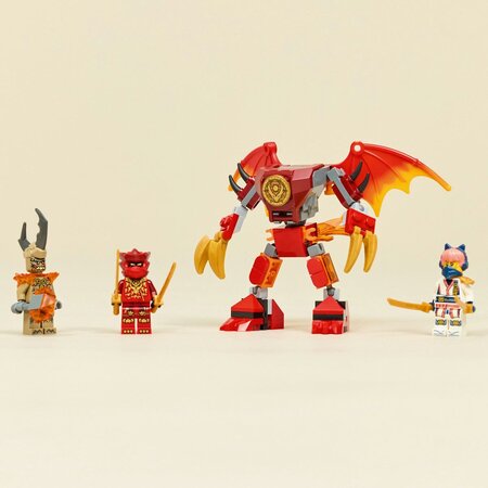 Pachet de lupta cu robotul dragon al lui Kai, 6 ani+, 71851, 85 piese, Lego Ninjago 754944