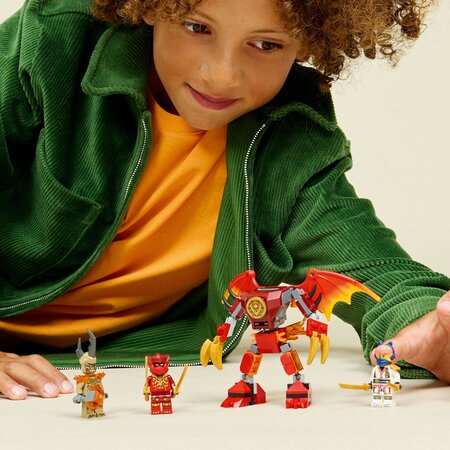 Pachet de lupta cu robotul dragon al lui Kai, 6 ani+, 71851, 85 piese, Lego Ninjago 754945